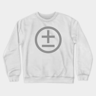 Plus or Minus Gray Crewneck Sweatshirt